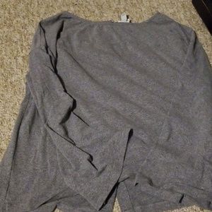 Long sleeve shirt with button down back